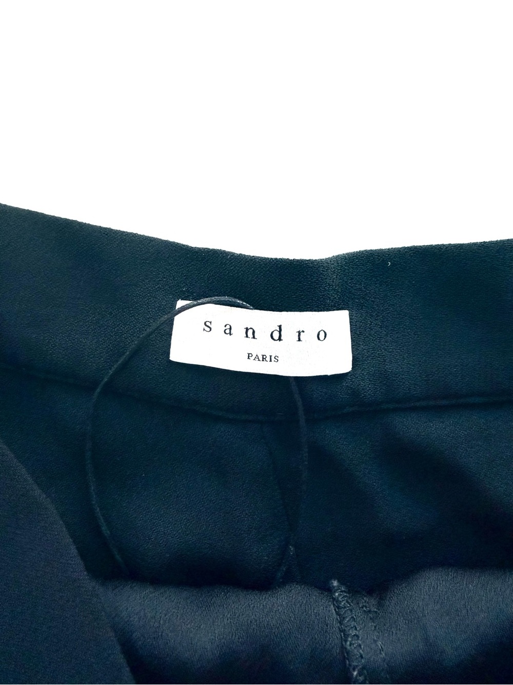 New! Sandro Paris Luiza Black Ruched Draped Skort Shorts FR 36 / US 4 - Picture 3 of 8